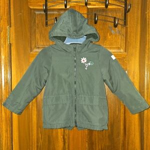 OshKosh: Girl's Midweight, Hooded, Zip-up Jacket w/ Warm Fleece Lining, Size: 5